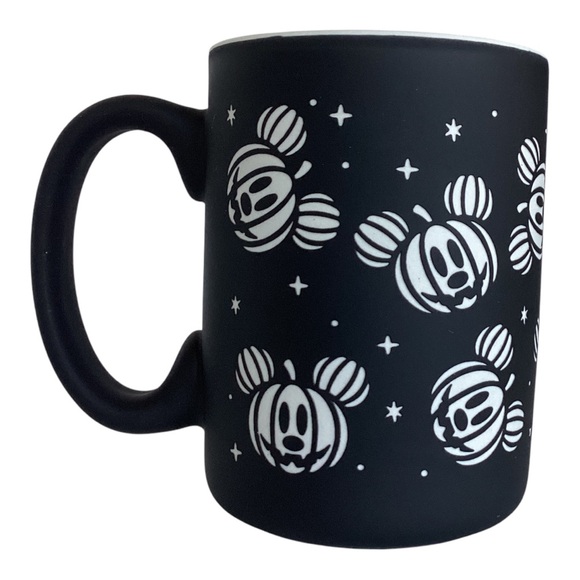 Disney 2024 Mickey Mouse Halloween Pumpkin Jack-O-Lantern Head Mug Black White - Picture 3 of 14
